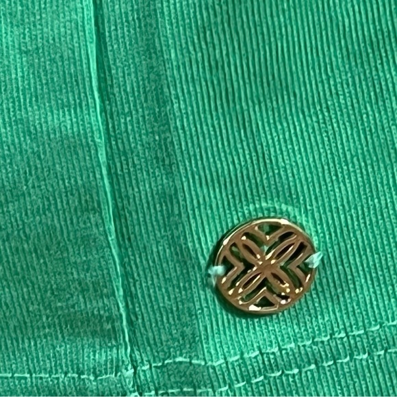 NWOT- Lilly Pulitzer Green Clairmont Ric Rac Trimmed Knit Top - Picture 6 of 9